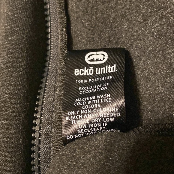 Men size L , ECKO Unlimited dark Grey Hoodie - Picture 8 of 8